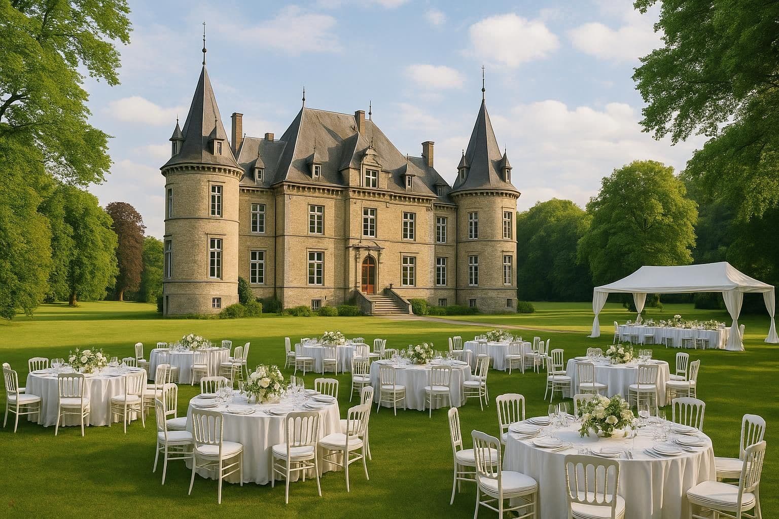 Découvrez les meilleurs lieux de réception pour mariage à Namur. Que vous recherchiez une charmante salle, un cadre romantique ou un espace en plein air, nous avons sélectionné pour vous des options idéales pour célébrer votre grand jour. Transformez votre rêve en réalité dans la magnifique ville de Namur.
